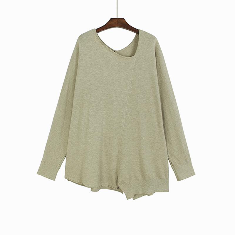 

XITAO Асимметричные однотонные женские свитера LYD1291 One Size
