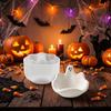Halloween Theme Ghost Storage Bowl Mold Non-Stick Drip Glue Mold Candy Bowl Mold  DIY Handmade Use