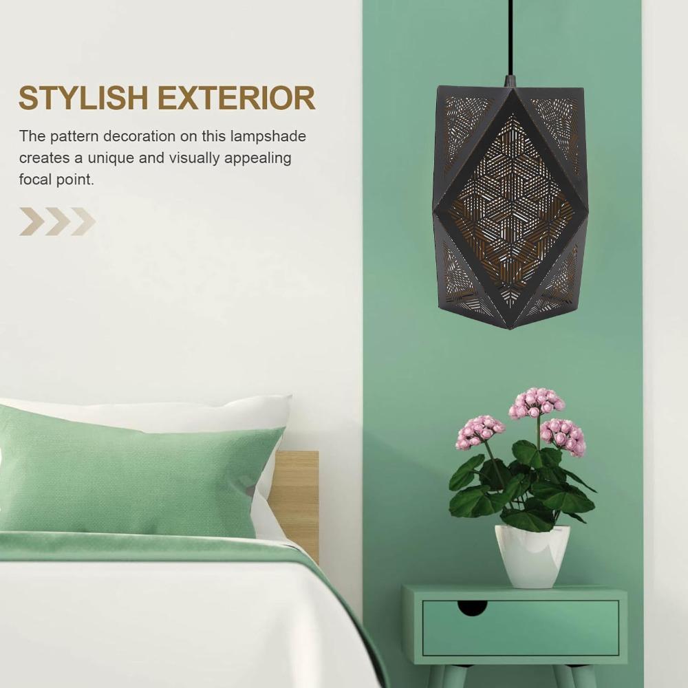 Geometric Pattern Lamp Cover 7.9in Height Small Lamp Shades Simple Wall Lamp Shade Table Lamp