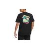 adidas Neo Kreskówkowy Nadruk Literowy Casualowy T-shirt z Okrągłym Dekoltem Unisex Top Czarny HS8852