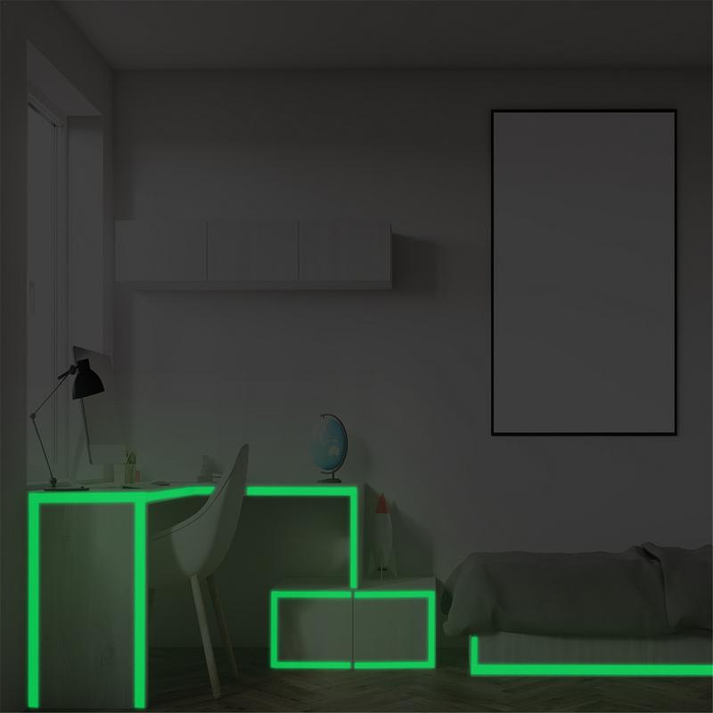 4cm*2m Glow In The Dark Tape Luminous Tape Sticker Fluorescent Night Self-adhesive Glow Removable Waterproof Tape Warning Tape