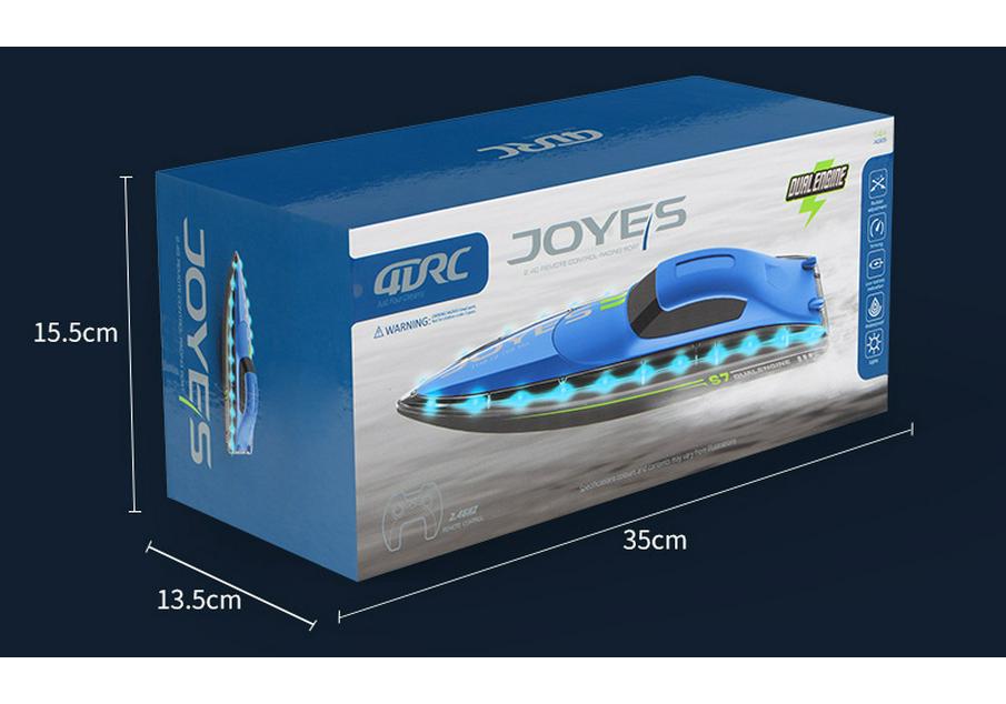 4DRC Remote Control High-Speed S7 Speedboat Electric Yacht Toy for Boys - Perfect Children's Day Gift