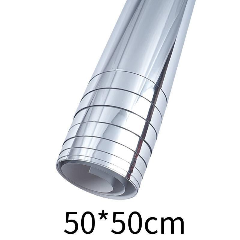 

Зеркальная наклейка на стену рулон самоклеящаяся пленка ПЭТ сделай сам обои для ванной 50cm/19.69in