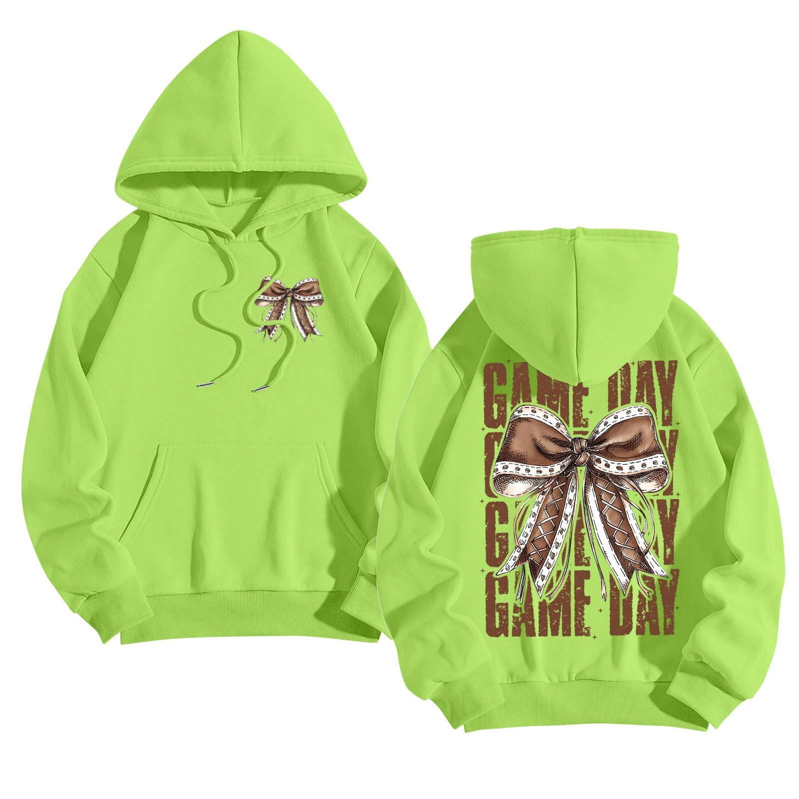 

Толстовки для девочек-подростков с длинным рукавом и принтом букв, повседневные графические толстовки с капюшоном, пуловер с завязками, симпатичная толстовка большого размера S