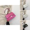 Stylish Casual Shoulder Bag For Women Elegant Simple Crossbody Small Square Bag In Versatile Black White Silver And Fuchsia Colors
