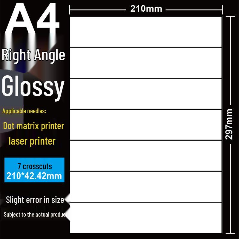 A4 Matte Self-Adhesive Printing Paper - 100 Sheets