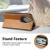 For Honor X70 Pro 5G Case Wallet Tri-Color Stitching Leather Phone Cover with Elastic Wristband
