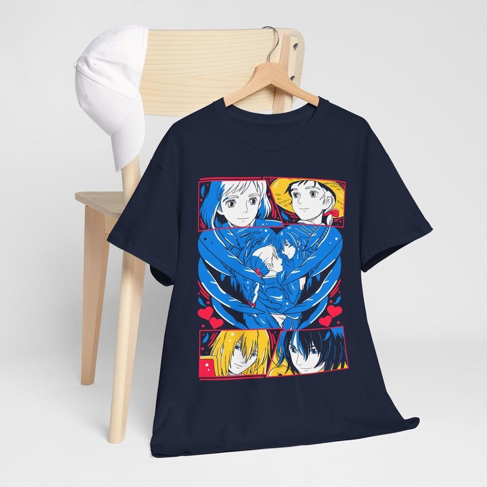 Howl and Sophie Tshirt Howls Moving Castle Hayao Miyazaki Anime Gifts Shirt M