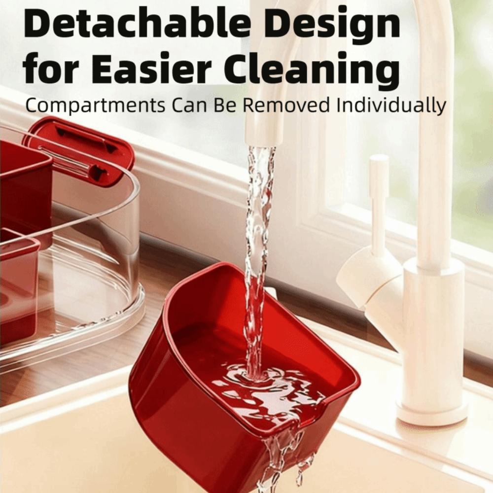 Large Capacity Spice Storage Box Transparent Food Storage Box Sealed Storage Jars  Home Kitchen Use