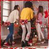 Multiplayer Group Game for Christmas Parties Hip Shaking Fun Activity Exercise Coordination Portable Design Includes belt 10 Red and 10 White globes
