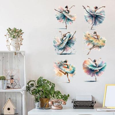Naklejki ścienne Ballerina Girl, naklejki Ballerinas, plakat ścienny, tancerka Ballerina