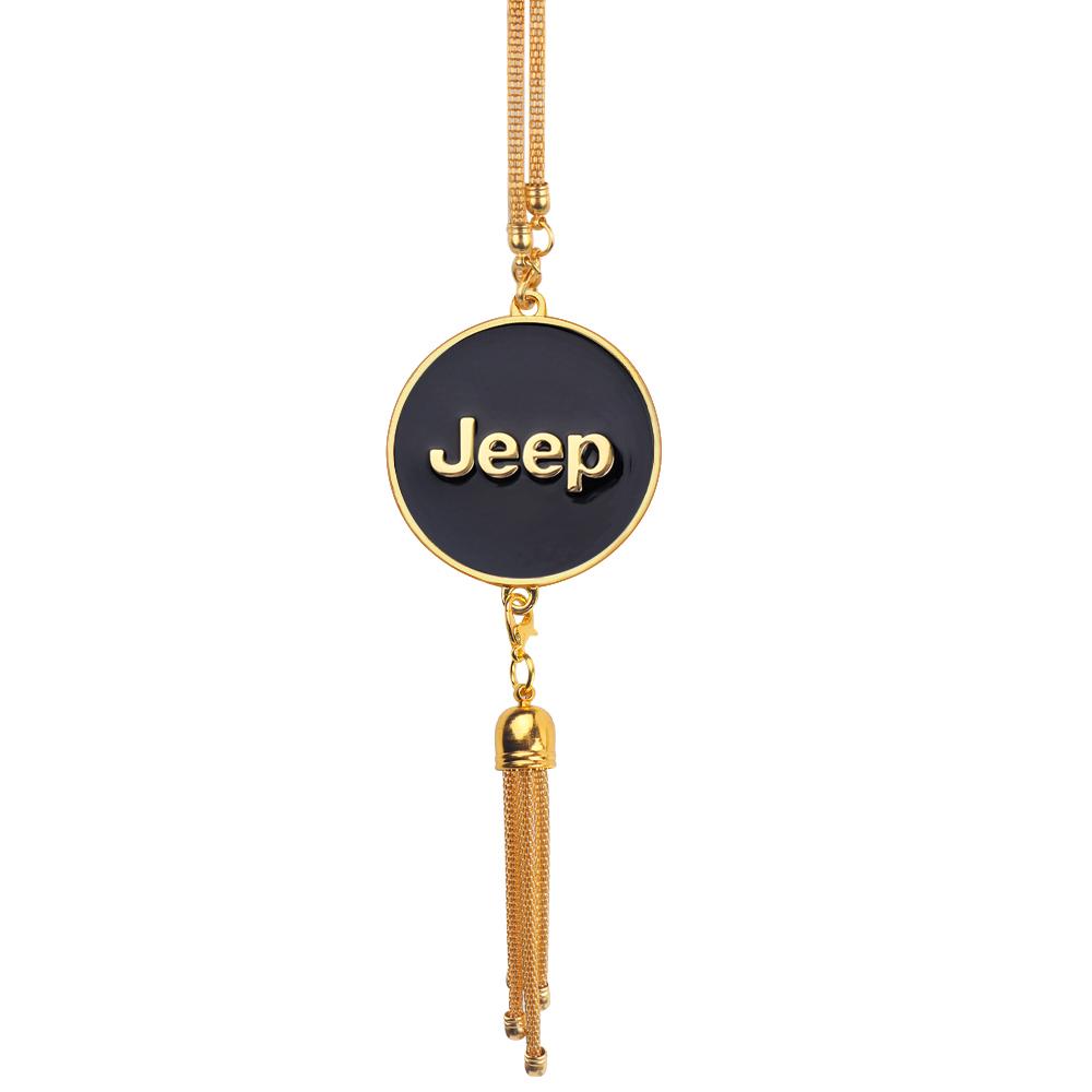 Car Pendants Auto Emblem Interior Rearview Mirror Ornaments Accessories For Jeep Renegade Compass Grand cherokee wk2 Wrangler JK AKL1