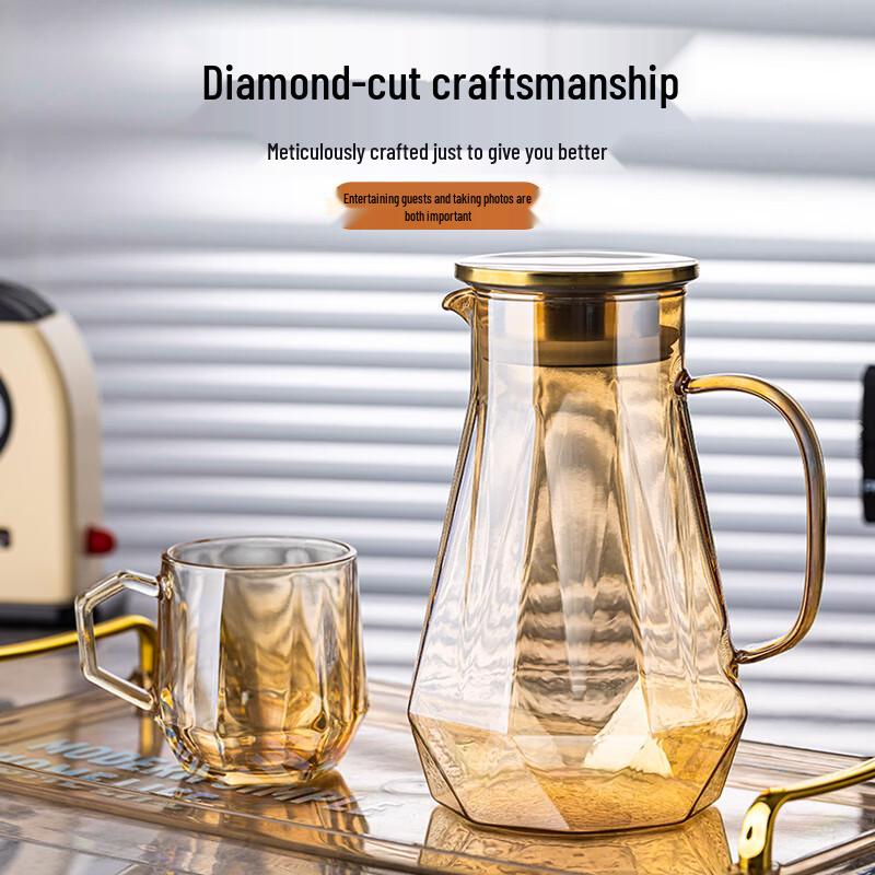 Naijiang Elegant Glass Kettle & Cup Set