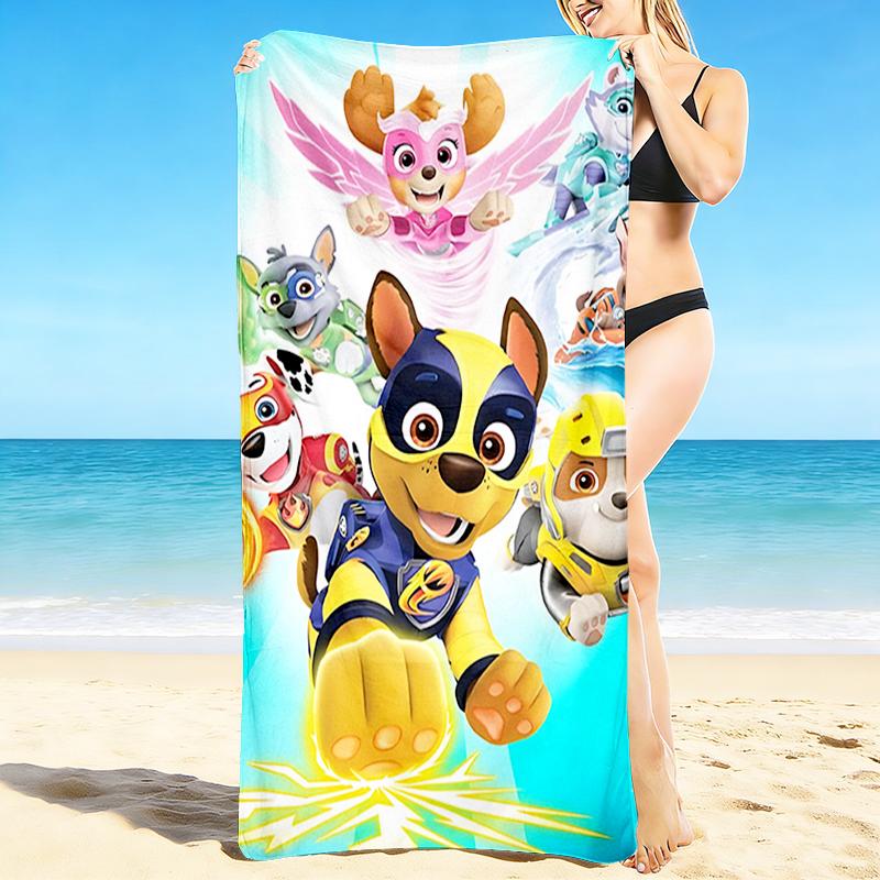1Pc Paw Patrol Adventure Beach Towel Quick Dry Multiuse For Beach Pool Gym Yoga Home Travel Christmas Halloween Xmas Gift S1309