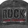 Rock stereo embroidered baseball cap distressed embroider duck tongue ancient hat sun protection sun hat men's hat