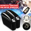 1Pair Motorcycle Saddlebags Trunk Side Luggage Pouch for Harley Softail Sportster Storage Hard Box Tool