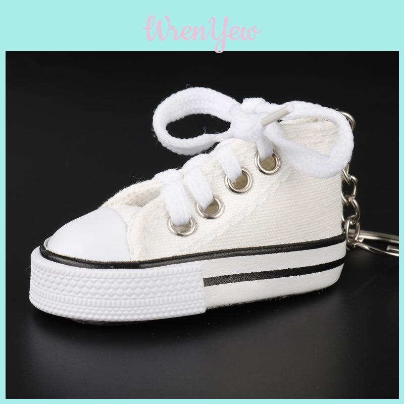 Canvas-Schuh Schlüsselanhänger Mit Kreativem Design Für Liebhaber Lässiger Accessoires