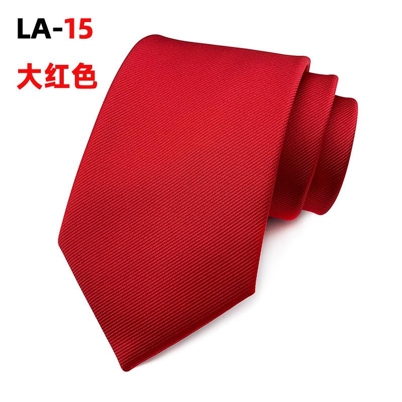 Satin Solid Color 8Cm Fashion Business Professional Men'S Tie