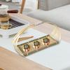 Bamboo Basket Serving Tray Rustic Food Biscuit Cookies Pastry Display for Kitchen