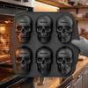 Elasticity Skeleton Head Cake Mold Food Grade Silicone Skull Baking Mold  Halloween