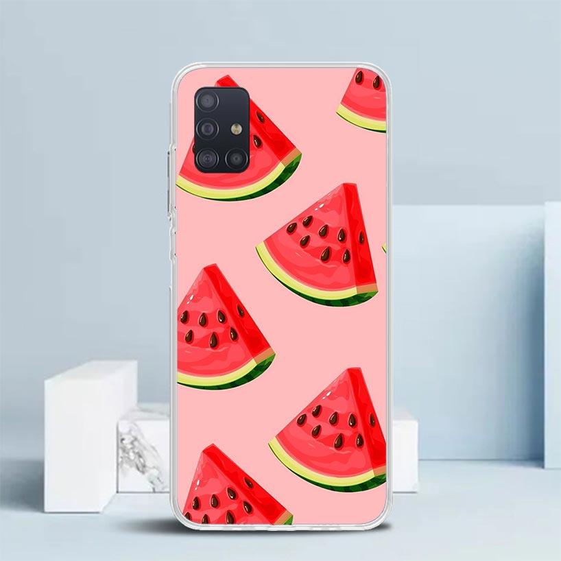 Watermelon Summer Fruit Phone Case For Samsung Galaxy A52 A32 A22 A12 A51 A50S A30S A10S Note 20 Ultra 10 S10 Plus A31 A20 A71 A