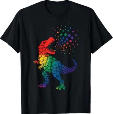 Gepunktetes T-Rex-Dinosaurier-Punkt-Tag-Kleinkind-T-Shirt