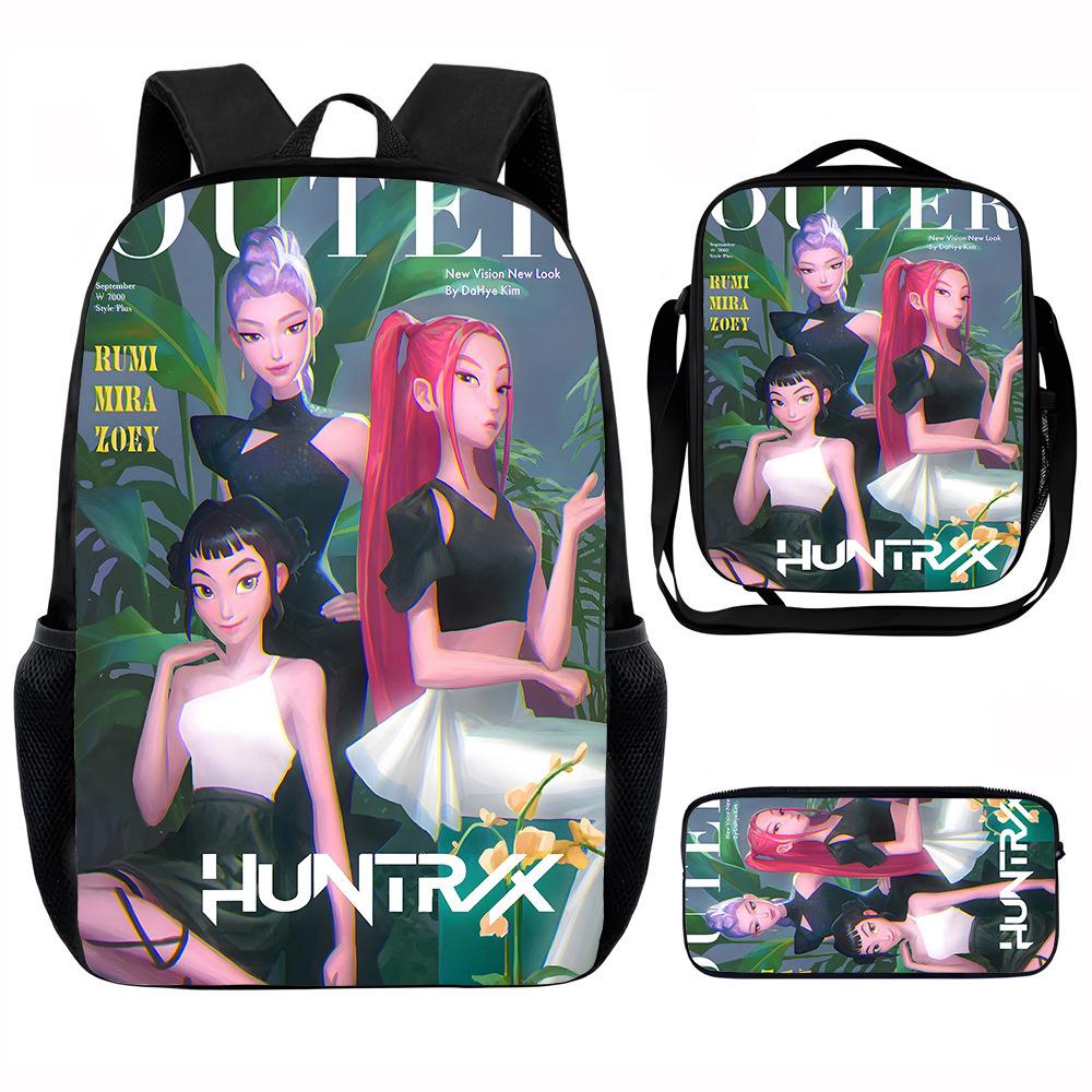 K-Pop Hunter Magic Girls New Children's Backpack DIY Customizable Unisex Student Bag Kindergarten Double Shoulder Cute Cartoon