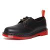 Dr. Martens Kožené 3dírkové šněrovací ploché boty Unisex boty Černé 30555004