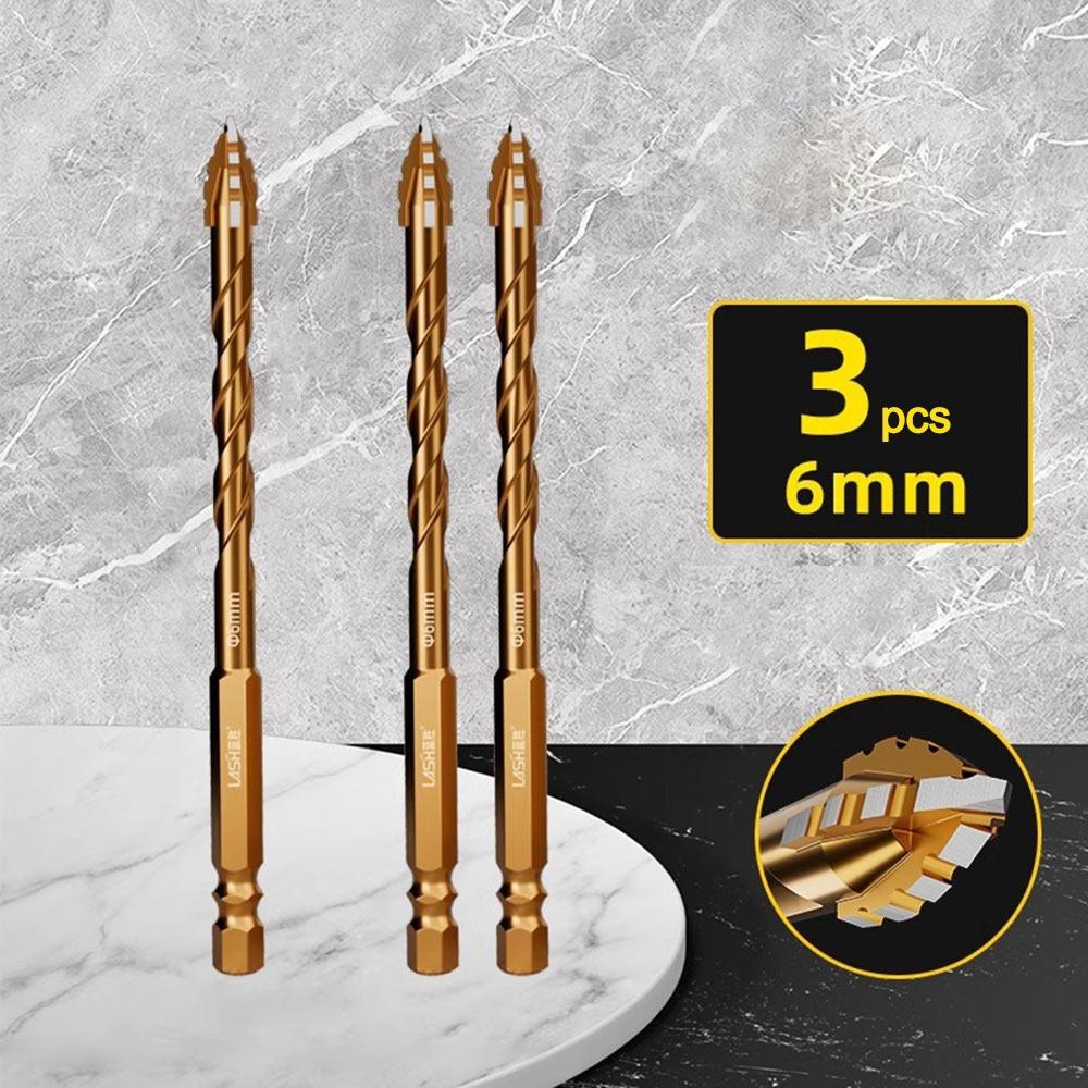 2/3/4/5Pcs Four-Edged Eccentric Drill Bit Skewed Head Concrete Drill Bit Set  Drilling Tool