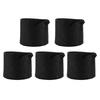 5PCS 3 Gallon Grow Bags Non Woven Fabric Gardening Pots Vegetable Potato Tomato Flower Growing