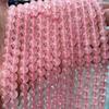 Hibiscus Pink Crystal Round Beads for DIY Jewelry Accessories