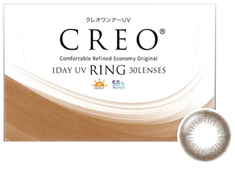 Cleo UV Ring Contact 30 Lenses Per Natural Brown Disposable Contact 1-Day Lenses, Box, (Daily Lenses) (PRW -5.50)