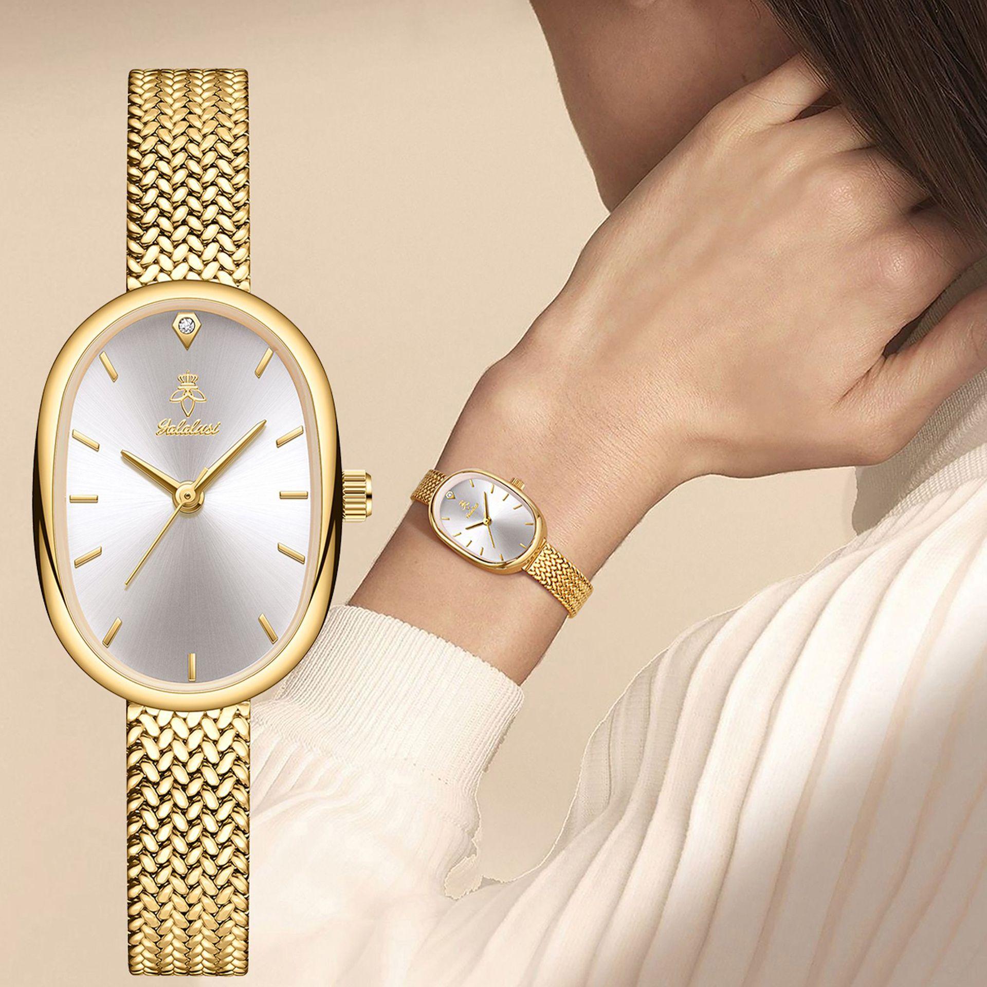 Fashion Accessorie Women's Light Yalalusi Luxury Fashion Watch High Value Watch Niche High Sense Watch Mesh Belt Temperament Watch