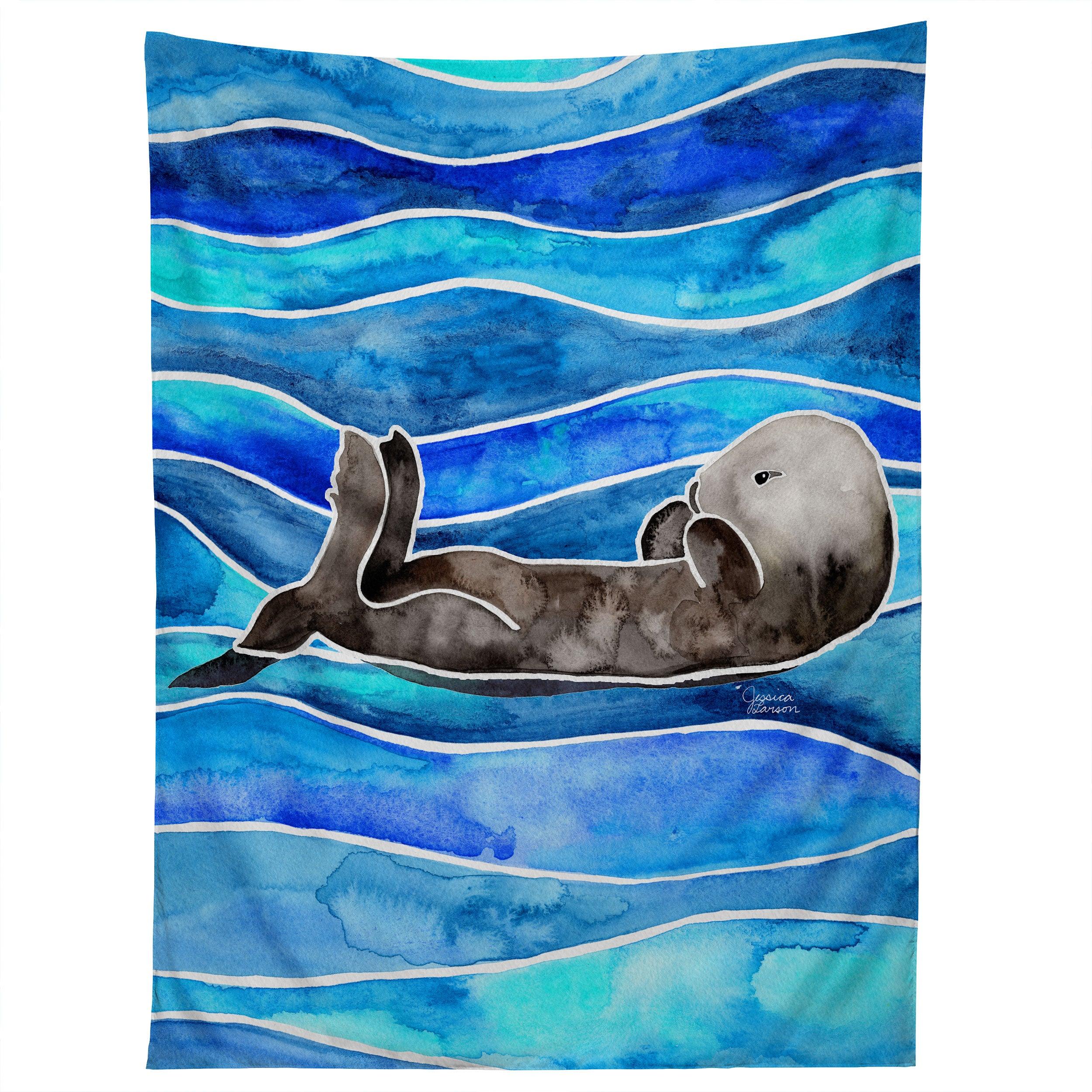 SEA OTTER tapestry 75x100