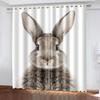 Easter Bunny Eggs Styles High Shading Curtains Variou Cartoon Styles and Colors Thick Blackout Drape Living Room Bedroom Curtain