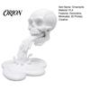 Skull And Water Texture Model 3D Printed Flow Ornament, Creative Statue with Long-lasting Figure Stable Base, Compact Gothic Decoration, Halloween