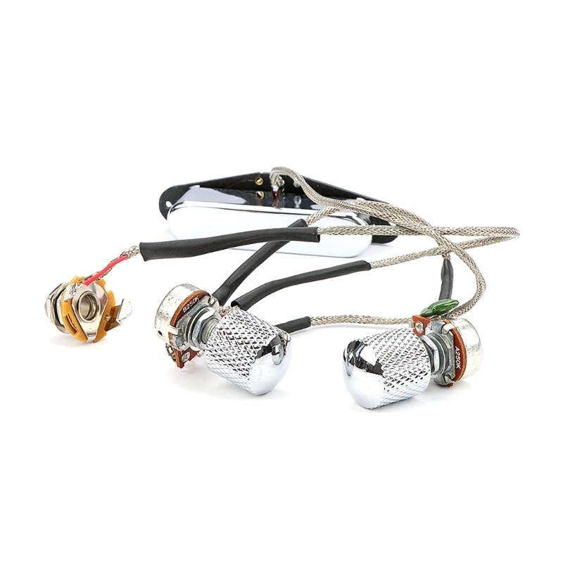 Single Coil Pickup PreWired Electric Guitar Pickup with Knobs Guitar Humbuckers Pickups Electric Guitar Part Easy to Use