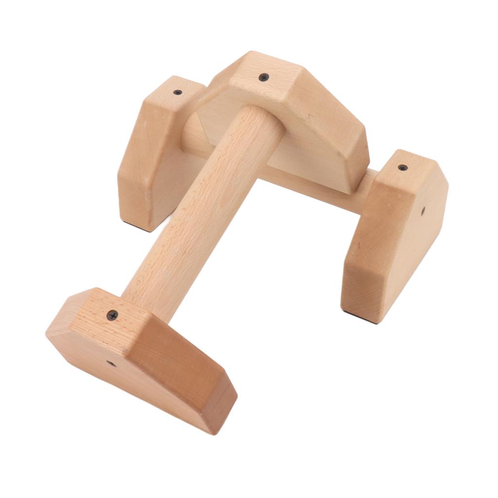 2pcs Wooden Push Up Handles Anti Slip Pushup Bar Handstand Parallettes Bars for Indoor Outdoor 30cm   11.8in