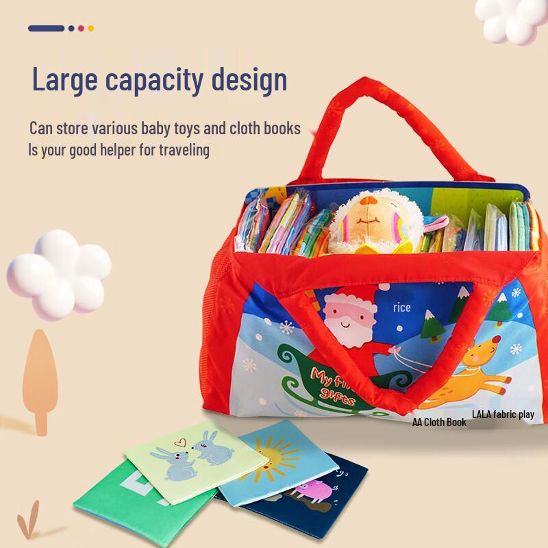 LALABABY Soft Cloth Book & Storage Bag