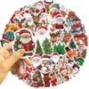 50Pcs New Christmas Graffiti Stickers Party Decoration Guitar Notebook Luggage Diy Waterproof