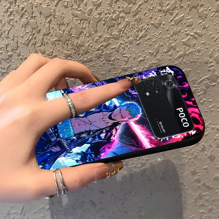 Cool Zoro Anime Funda Phone Cover Case for Xiaomi Poco F3 F4 F5 M3 M4 Pro M5 C65 X3 X4 X5 C50 C51