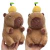 Capybara Plüschtiere Kawaii Stofftiere Anime Orange Capibara Schildkröte Rucksack Kapibala Weich Niedlich Kinder Spielzeug Geburtstag Weihnachtsgeschenk