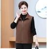 Elderly Women's Plus Size Spring Autumn Vest Jacket