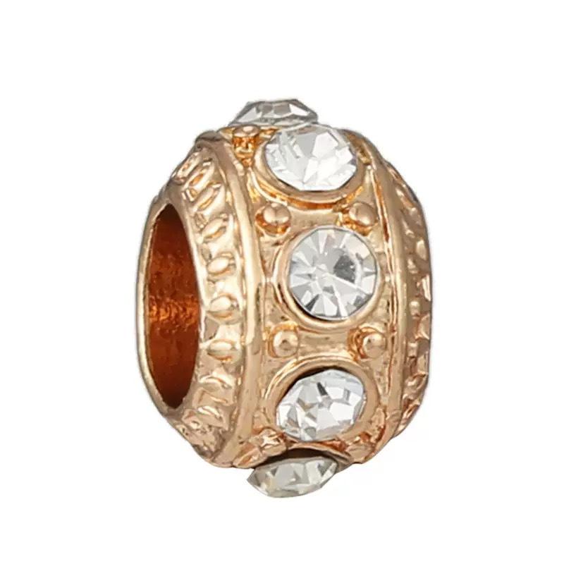 

2025 Браслет-цепочка Pandora из сплава с подвесками в виде сердца, короны и принцессы, для изготовления украшений своими руками