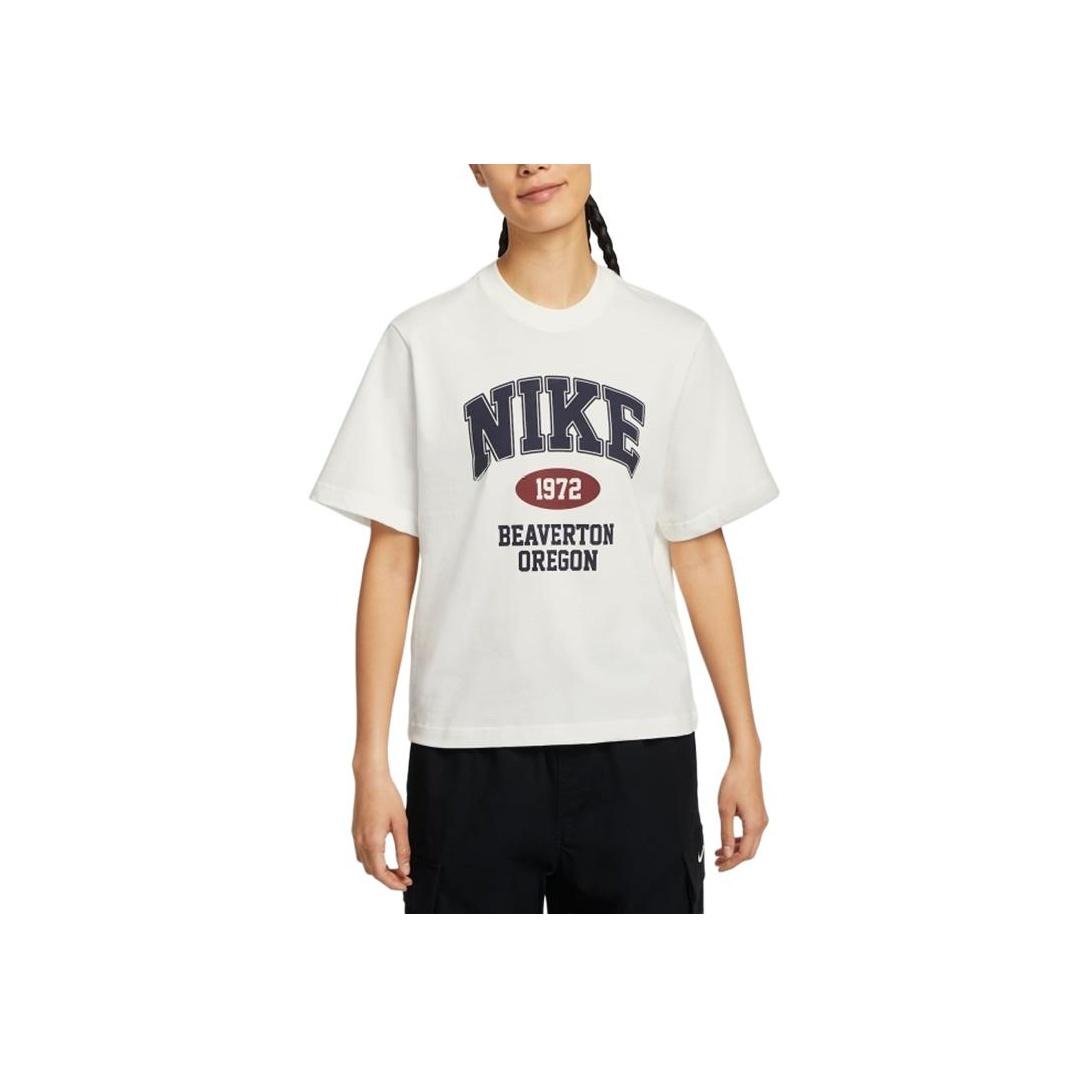 Женская футболка Nike Sportswear Nsw Ss Boxy Retro Белый IH0825133 XL