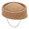 2025 New Ladies 100% Wool Fedoras Hats Concave Top British Vintage Felt Berets Wedding Fascinator Hat Cocktail Party Pillbox Cap