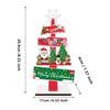Wooden Material Wooden Xmas Tree Ornaments Festive Messages Welcome Sign Snowman Sign Themed Ornaments Tree-Shaped