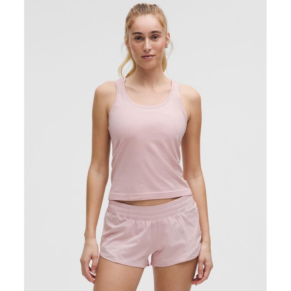 

Lululemon Swiftly Tech Racerback Tank Top 2.0 Waist Length Pink Haze Pink Haze 8