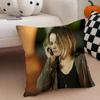 AAni Bezzerides Cushion Cover Throw Pillow Cover Hidden Button Durable Polyester Chair Cushion