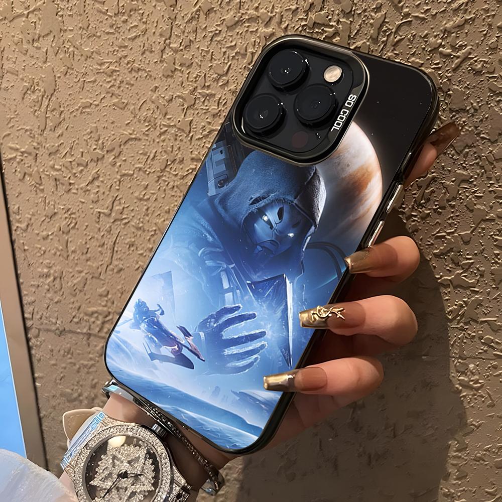 Destiny 2 Game Phone Case For 17 Air IPhone 16 Pro Max 15 14 Plus 12 13 X XS Max 11 Colorful Silver Cover